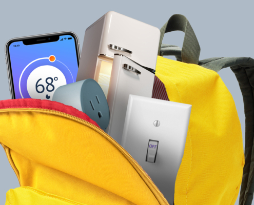 Energy efficiency tools in a backpack
