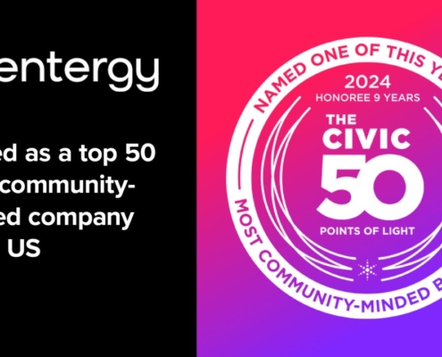 Entergy has been named a 2024 honoree of The Civic 50