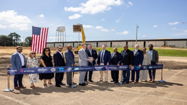 AWS groundbreaking in Clinton, MS.